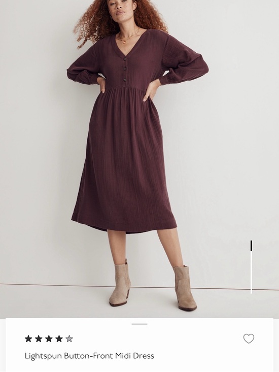 Madewell Dresses & Skirts - Madewell Lightspun Button Front Midi Dress